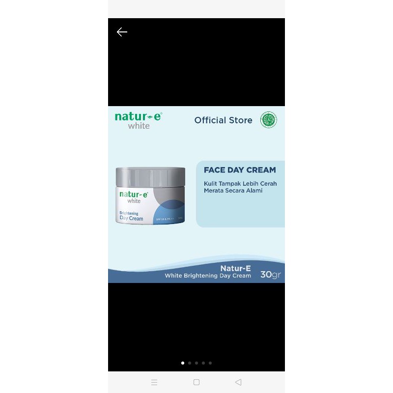 day cream Natur e white