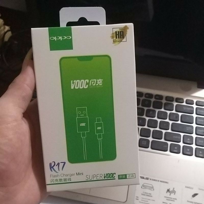 KABEL DATA OPPO R17 VOOC 4A ORIGINAL 100% FAST CHARGING/PACKING IMPORT