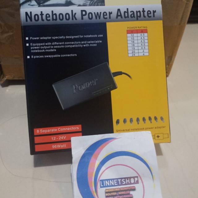 Adaptor universal 96w notebook power adapter universal