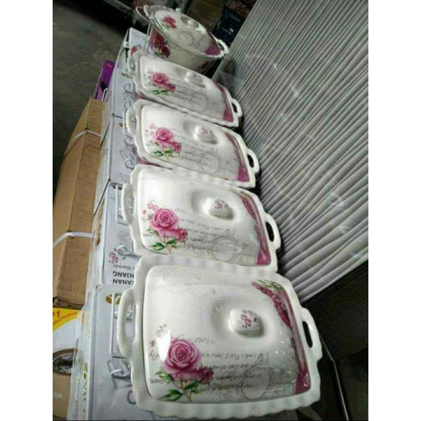 Vicenza food warmer set 5 motif eternity