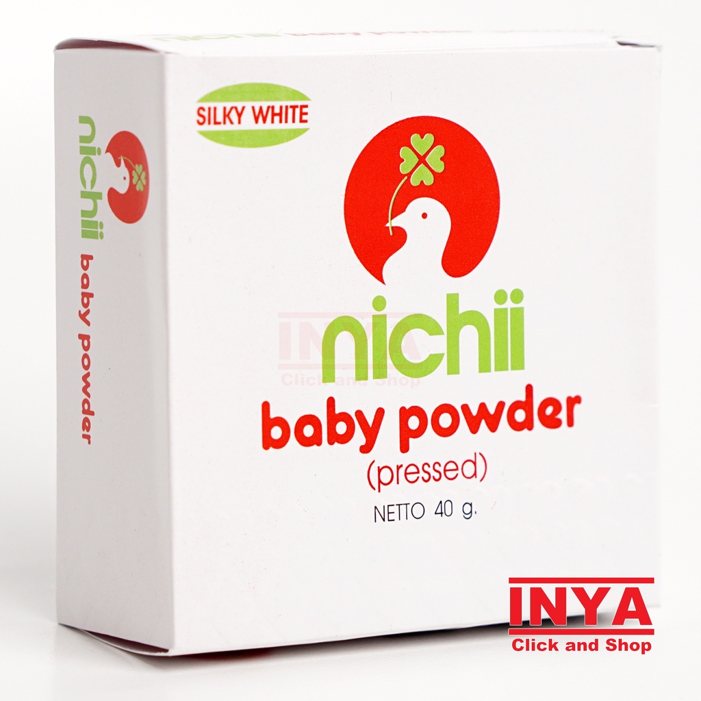 NICHII BABY POWDER PRESSED SILKY WHITE 40gr - Bedak Bayi