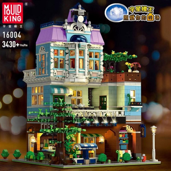 MOULD KING 16004 THE CAFE WITH LIGHTS BRICKS