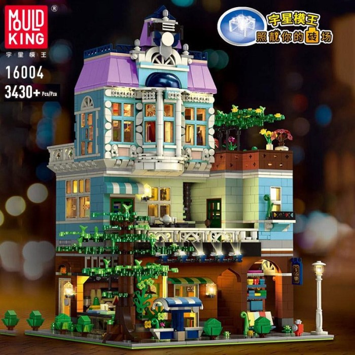 MOULD KING 16004 THE CAFE WITH LIGHTS BRICKS