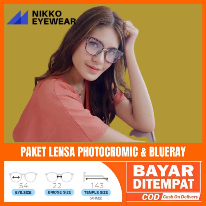 Paket Kacamata 97093 Lensa Antiradiasi Photocromic Blueray
