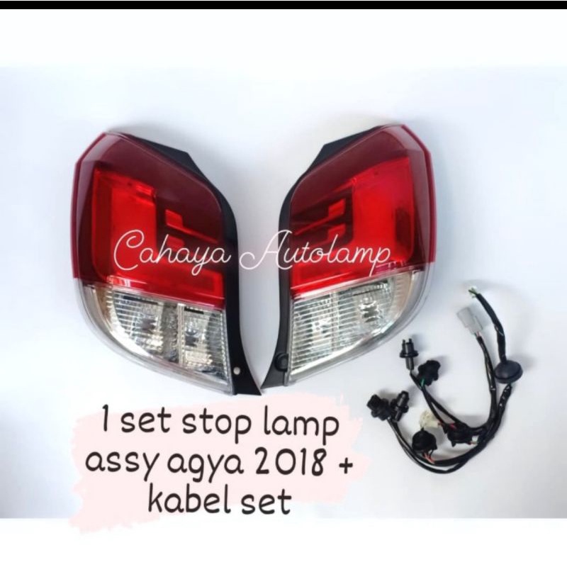 Stop Lamp Assy Agya Ayla New 2018 Up / Lampu belakang agya new 2018 1.2cc sepasang + kabel soket