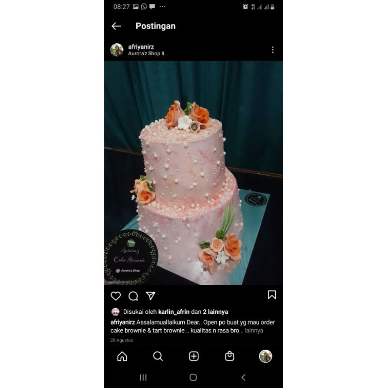 kue tart wedding