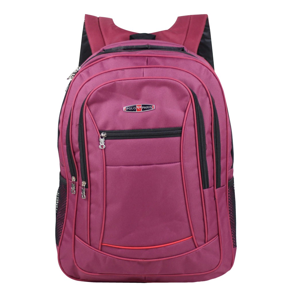 Tas Polo Tas Merah D300 Ransel Laptop Backpack Multifungsi Tas Kantor Tebal