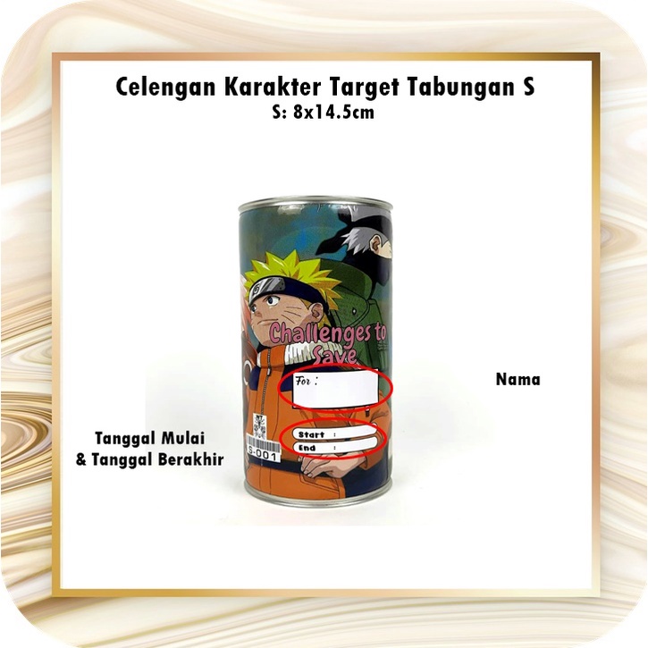 Celengan Target Challenge/Celengan Karakter S