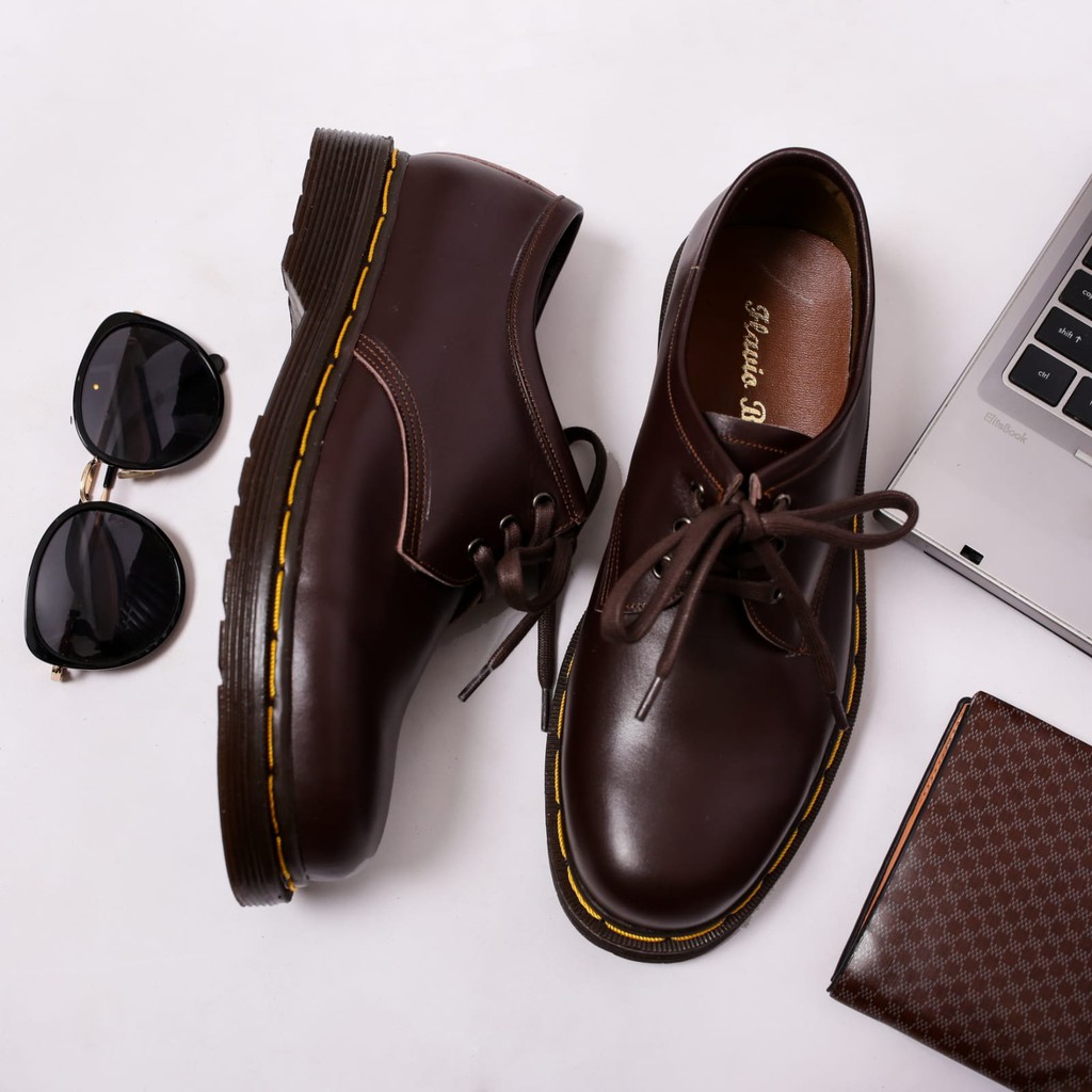 Sepatu docmart kulit asli model razor