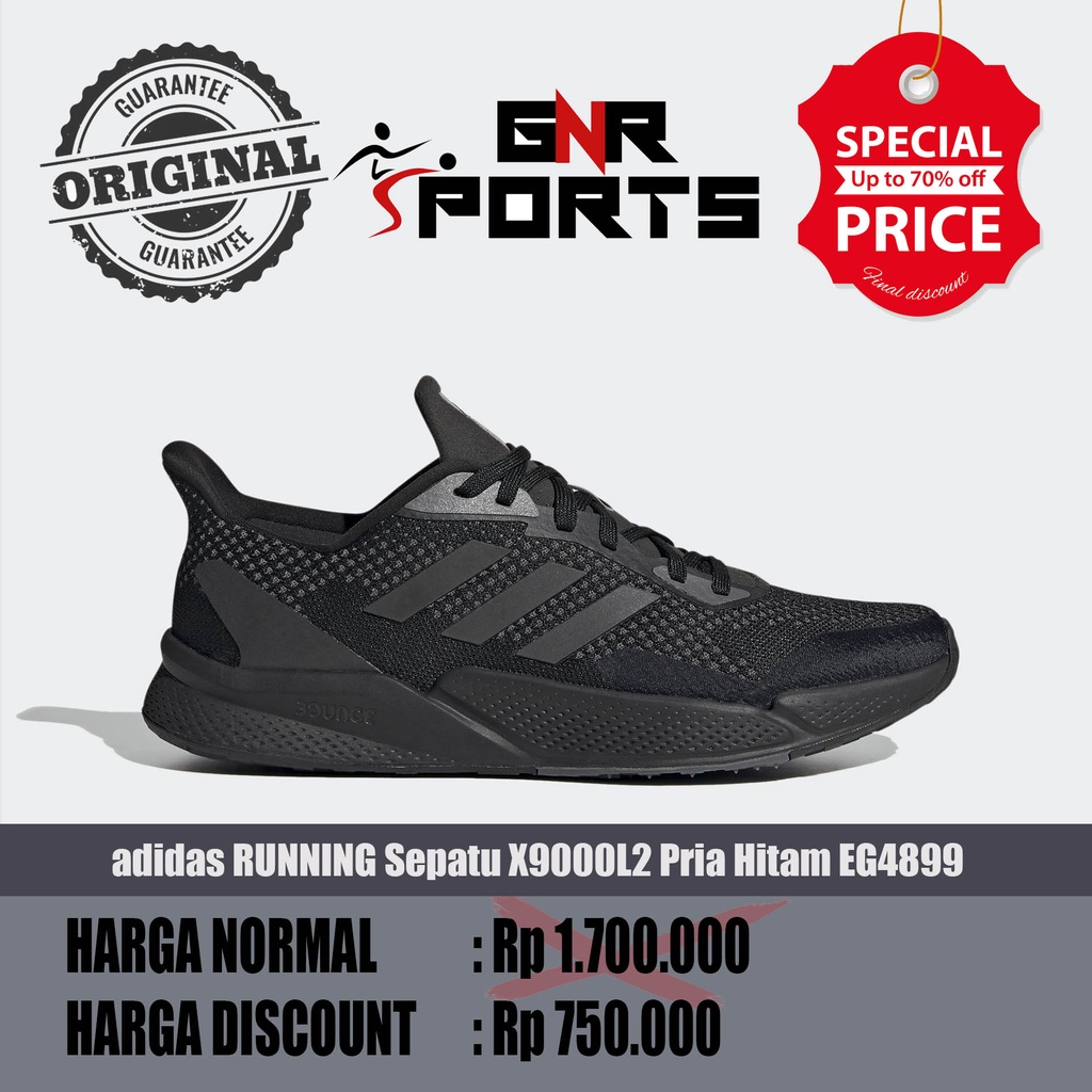 adidas RUNNING Sepatu X9000L2 Pria Hitam EG4899 Original 100%