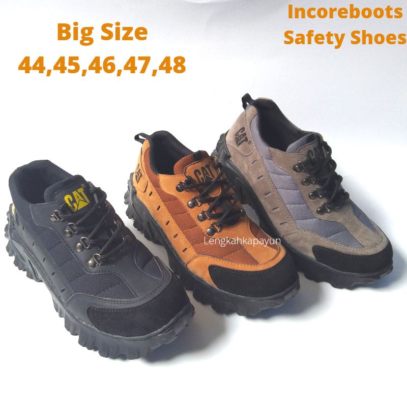 Sepatu Safety Pria Big Size 44 45 46 47 48 Ukuran Jumbo Ujung Besi
