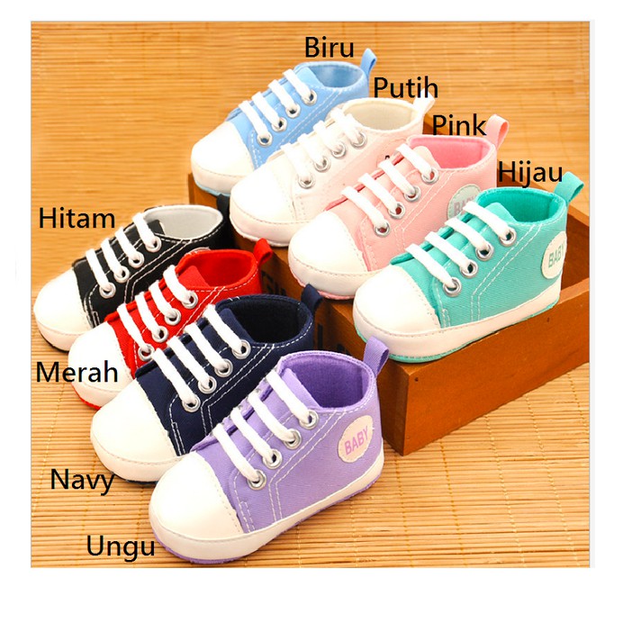 Prewalker Baby Polos/ Sepatu Prewalker Bayi Warna