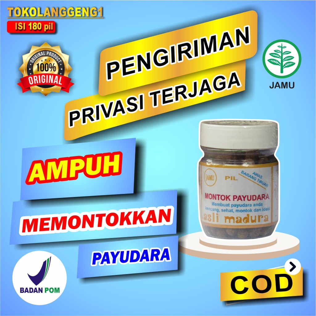 OBAT HERBAL PEMBESAR DAN PENGENCANG PAYUDARA JAMU MONTOK PAYUDARA DAN BOKONG BRUST CREAM ORIGINAL