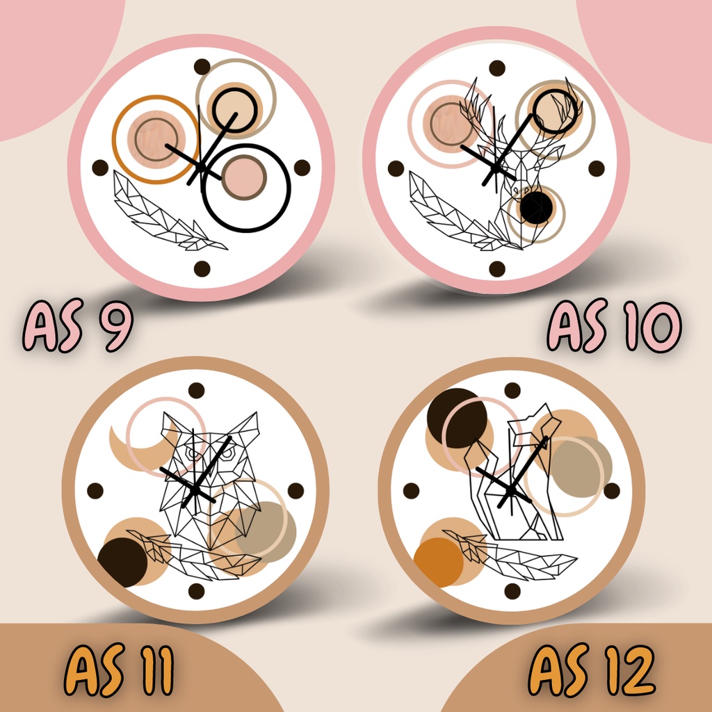 Jam Dinding aesthetic dekorasi kamar - Hiasan dinding Aesthetic - Jam Dinding Pink - Jam Dinding kam