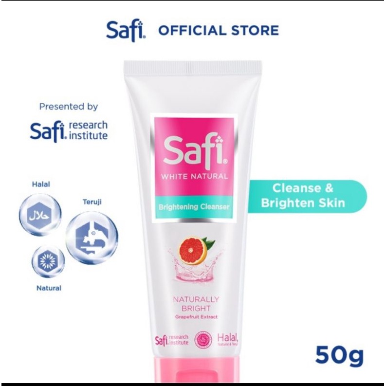 Safi White Natural Brightening Cleanser Grape fruit 50 gr - Wajah