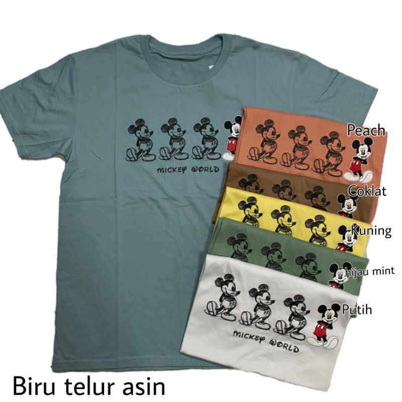 KAOS T-SHIRT KATUN ATASAN WANITA MY WORLD PREMIUM