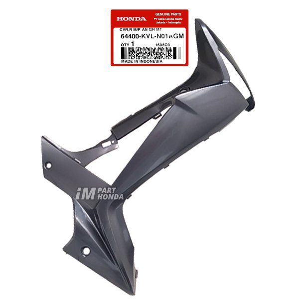 Cover Sayap Kanan Supra X 125 Batman Fi Abu Abu Grey 64400-KVL-N01AGM