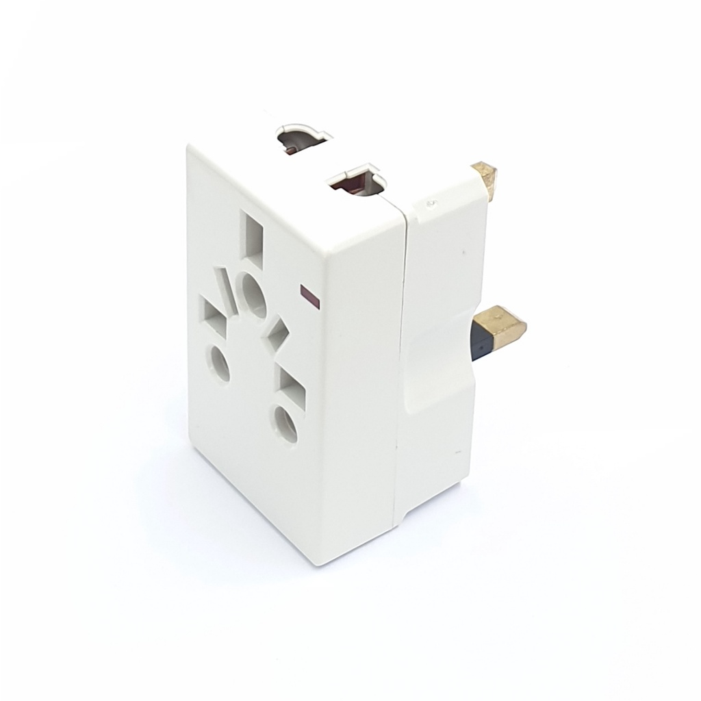 Bright G BG-8307 T Serbaguna 3 Kaki / Travel Adaptor Arab Singapura / Steker T Serbaguna / Colokan Listrik Serbaguna