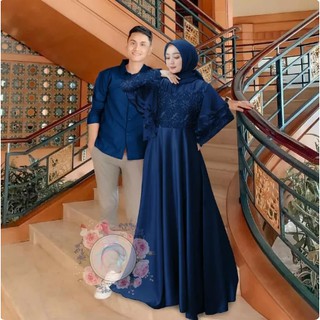  GAMIS  COUPLE  BAJU  LEBARAN 2021  KELUARGA  MUSLIM PASANGAN 