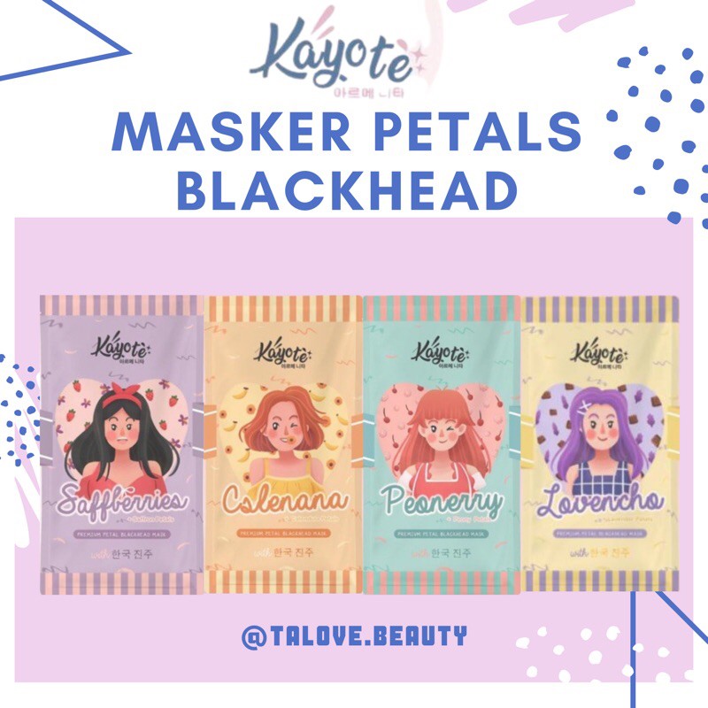 KAYOTE PETAL BLACKHEAD MASK 10gr