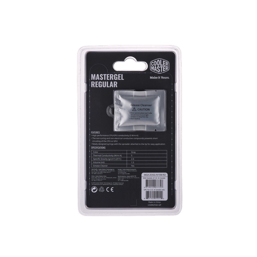 Thermal Paste Cooler Master Mastergel Regular Thermal Pasta Mastergel