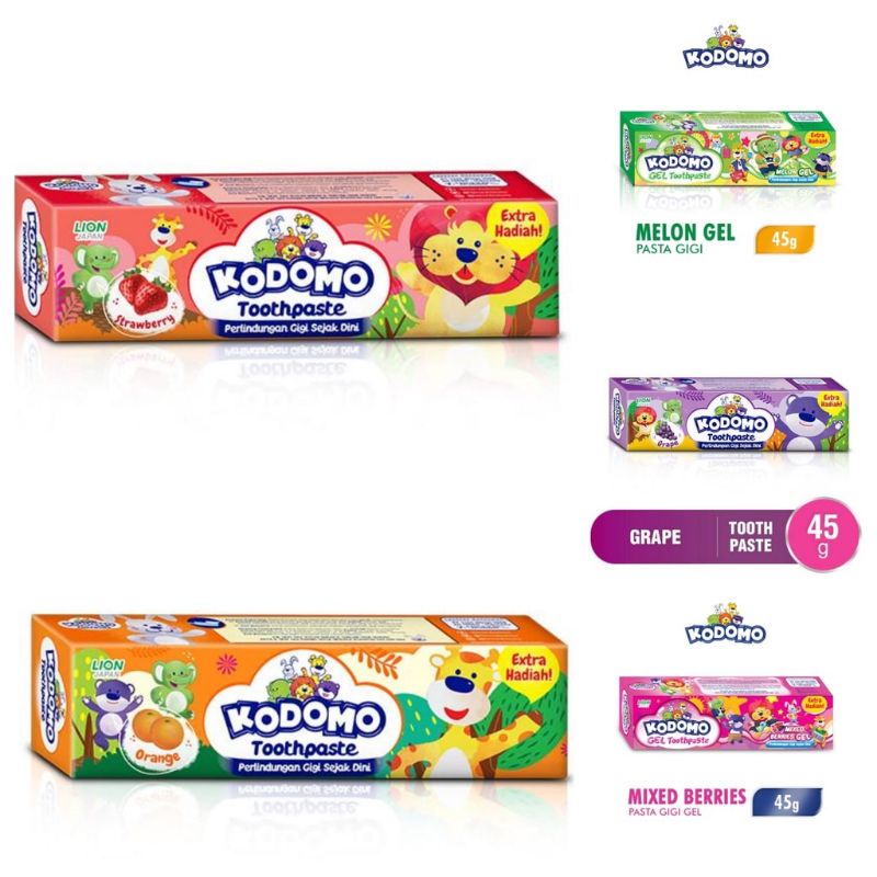 KODOMO Pasta Gigi Anak Toothpaste Tube 45 gr