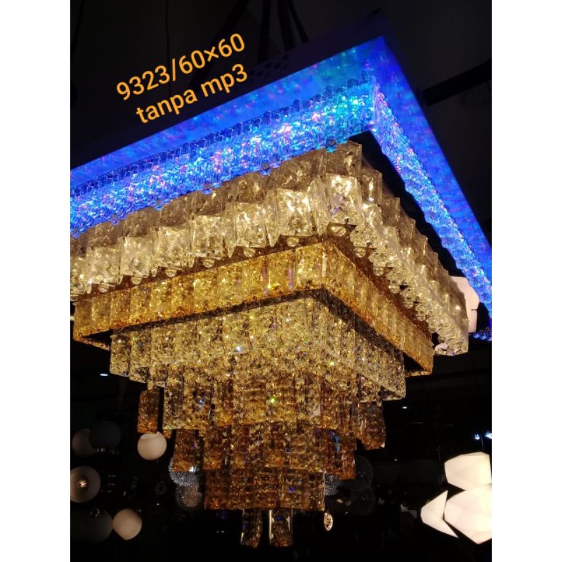 Lampu Kristal Plafon Remote LED