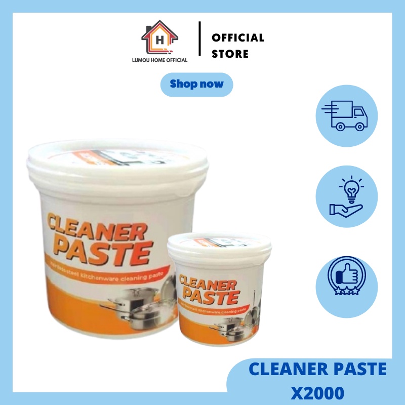 CLEANER PASTE X2000, Krim penghilang logam X2000, bedak pembersih serbaguna membersihkan permukaan l