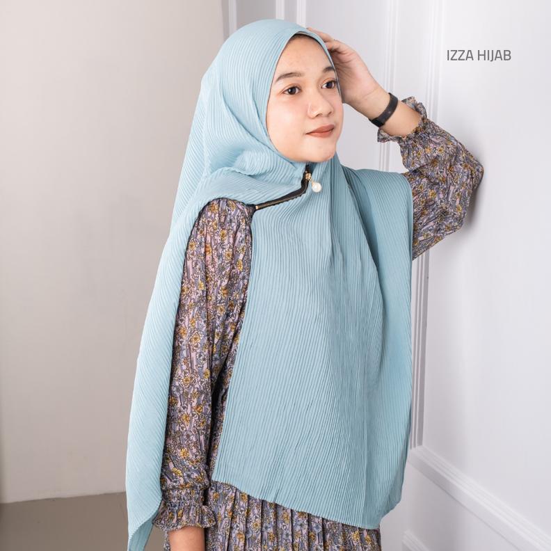 PASHMINA FULL PLISKET ZIPPER RESLETING/ PASHMINA ZIPPER RESLETING DIAMOND BY IZZA-4