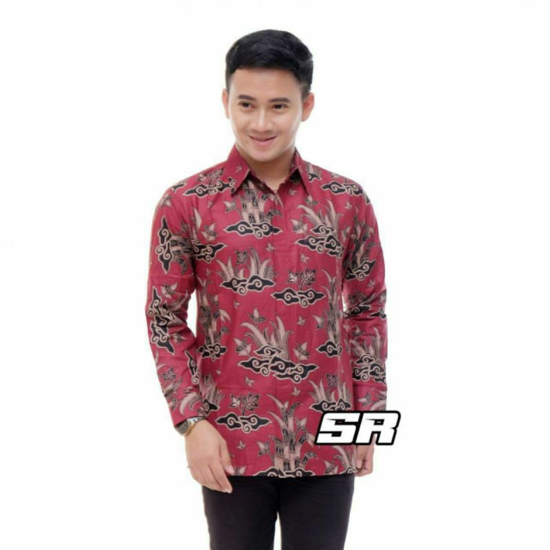 KEMEJA BATIK PRIA LENGAN PANJANG BIG SIZE JUMBO M.L.XL.XXL.3XL.4XL.5XL.6XL.7XL.8XL.10XL Motif Sawunggaling Dan Sentani