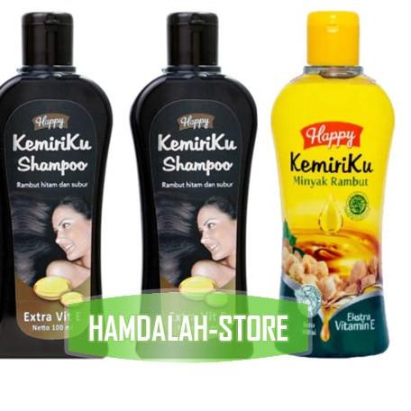 PENAWARAN BESAR Shampo Kemiri Happy Kemiriku Shampoo Kemiri 100 ml - Bantu Atasi Uban | Sampo Kemiri