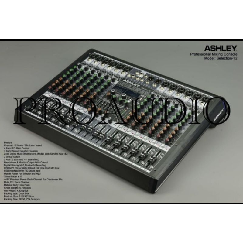 mixer ashley 12 channel selection 12 selection12 selection-12 original