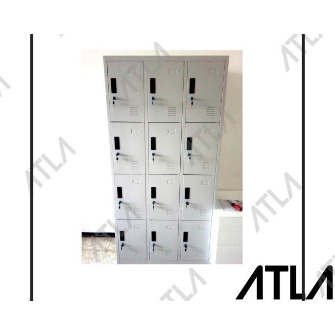 

FREE ONGKIR Lemari Besi Locker 12 Filing Cabinet Pintu Rak Serbaguna 12pt Loker