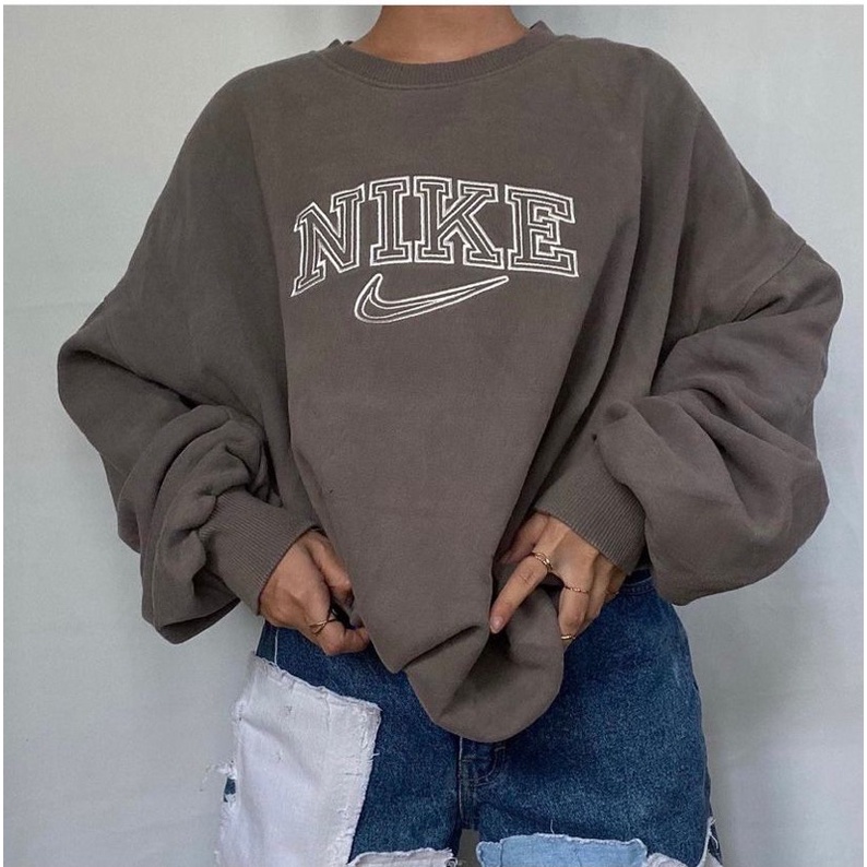 NIKE SWEATER OVERSIZE SWEATER WANITA CREWNECK MURAH KEKINIAN