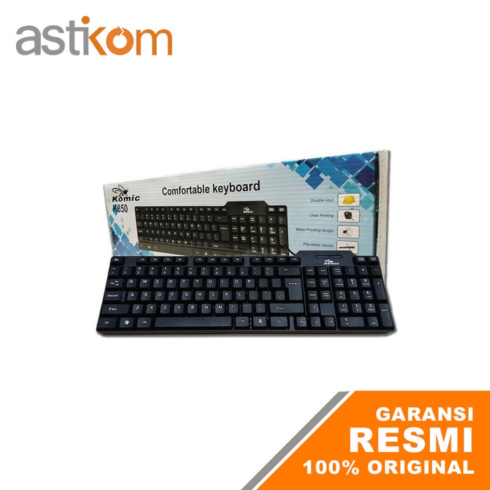 Keyboard Komic K850 Membrane USB Wired Keyboard Office Murah