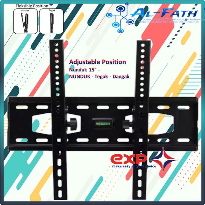 Bracket TV KHUSUS MERK AKARI 42&quot; s/d 55&quot; waterpass GARANSI 100% COCOK!