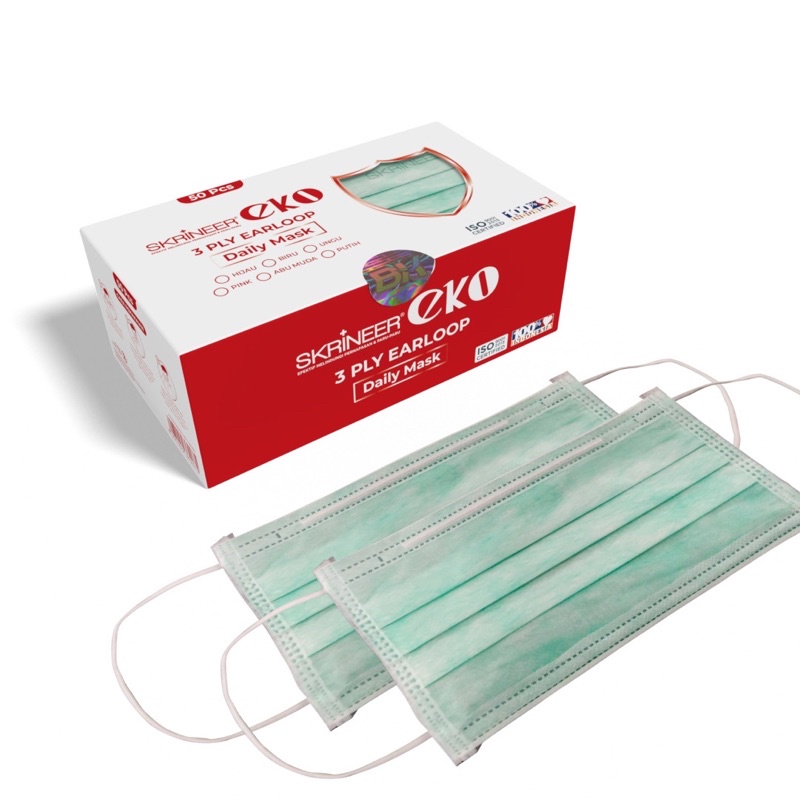 Skrineer Masker Eko 3ply 50pcs