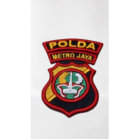 Logo Bordir Polda Timbul || Bordir timbul Polda