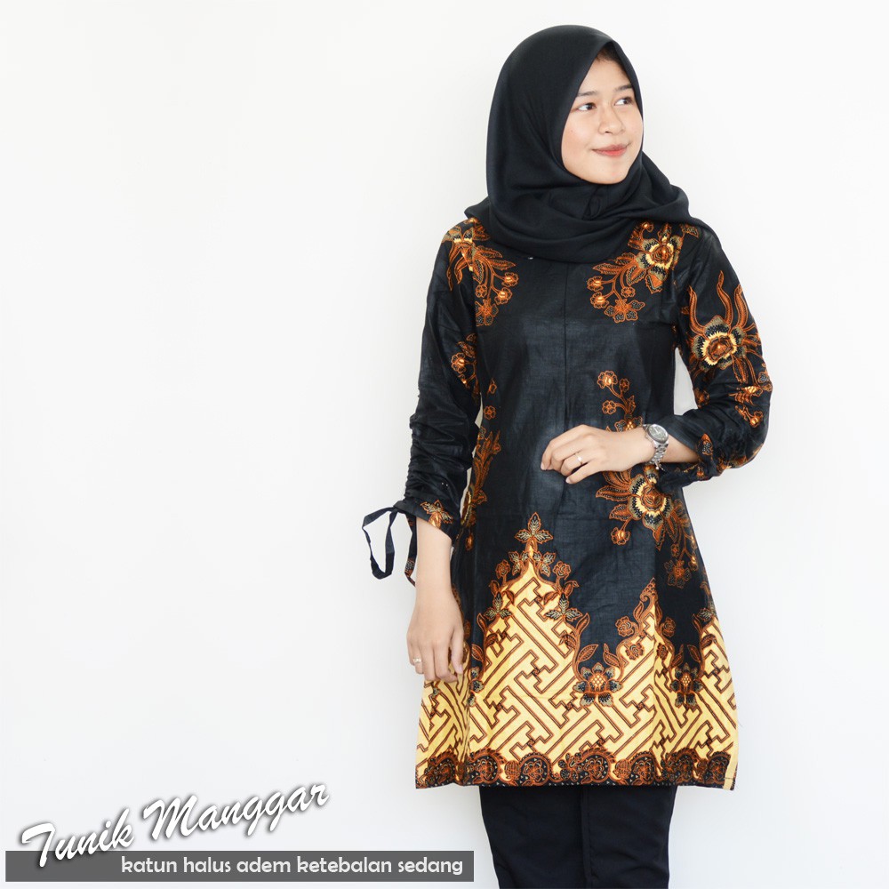 trolistore batik  tunik  manggar ukuran remaja dan dewasa 