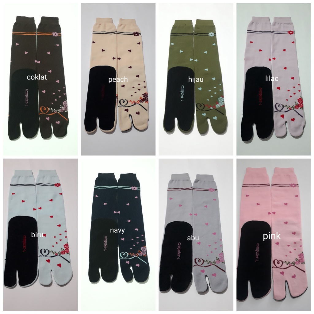 kaos kaki jempolwanita muslimah motif bungalove