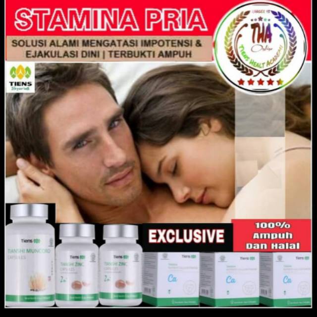 PAKET STRONG MAN TIENS SUPER/STAMINA&VITALITAS PRIA/3 CAL-1 MUNCORD-2 ZINC