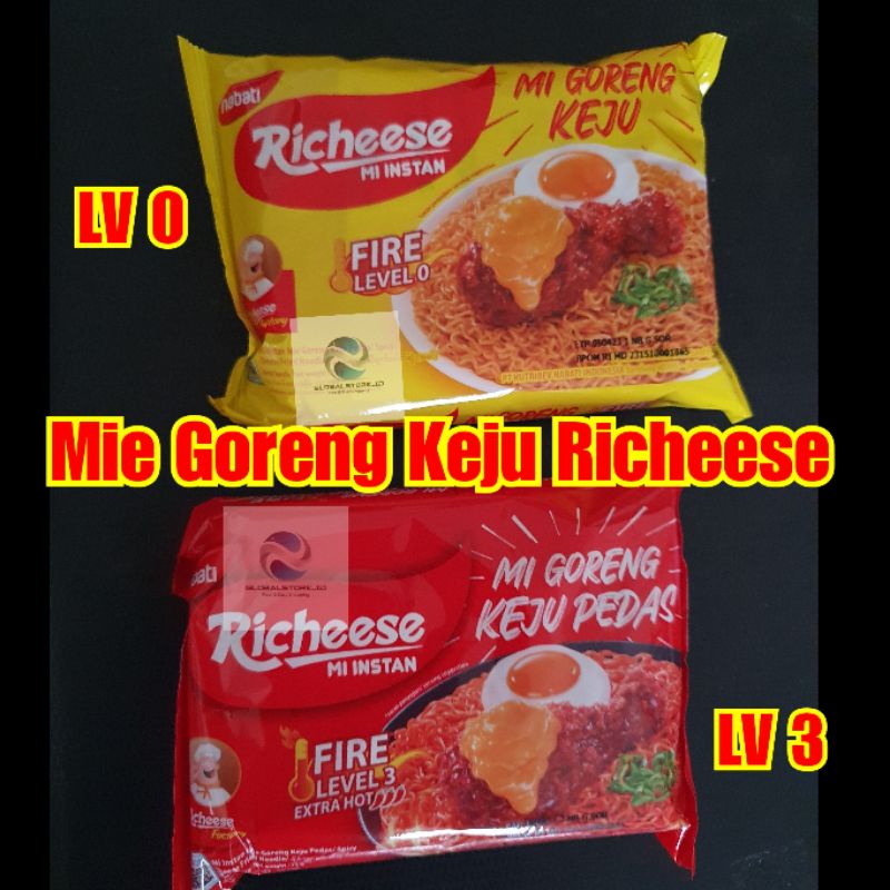 Mie goreng Richeese keju NEW 74gr / Mie ramen richeese