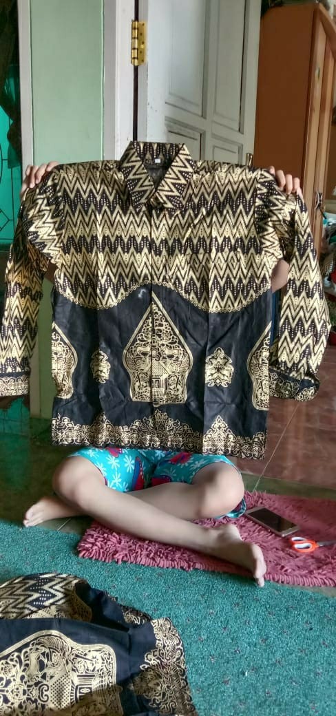 Couple Batik Keluarga || Setelan Couple Batik Ayah Ibu Anak Cewek