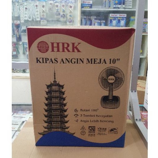 KIPAS ANGIN MEJA HRK 10 INCHI. DESKFAN