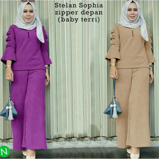 Barang Berkualitas Setelan baju kantor/ setelan kulot / setelan celana panjang / kekinian CUCI