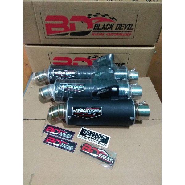 knalpot Black Devil ori R2 seca black not wrx cms proliner r9