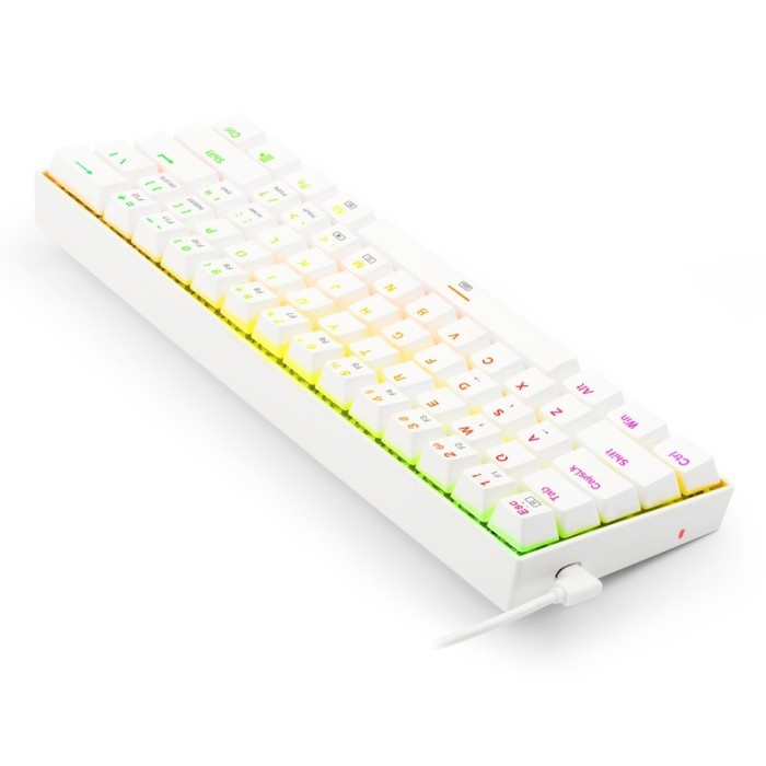 Keyboard Redragon Mechanical  RGB DRAGONBORN WHITE - K630W-RGB