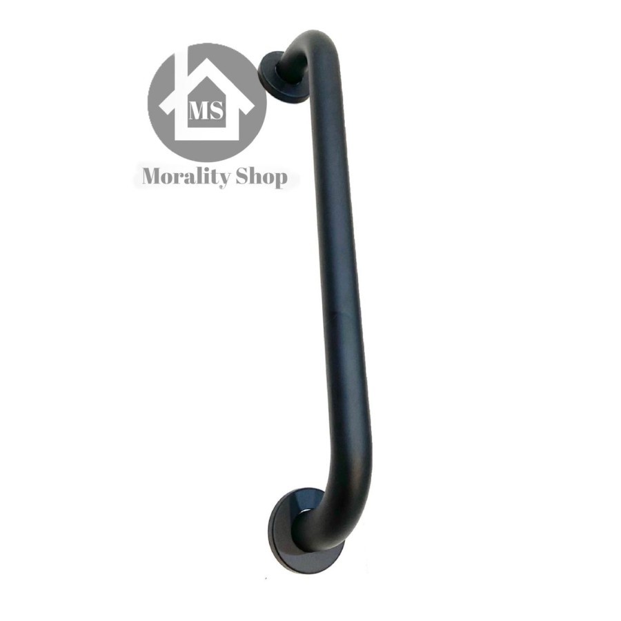 Grip Bar HITAM 40cm stainless 40HT-Handle bathtub grab bar black- f72