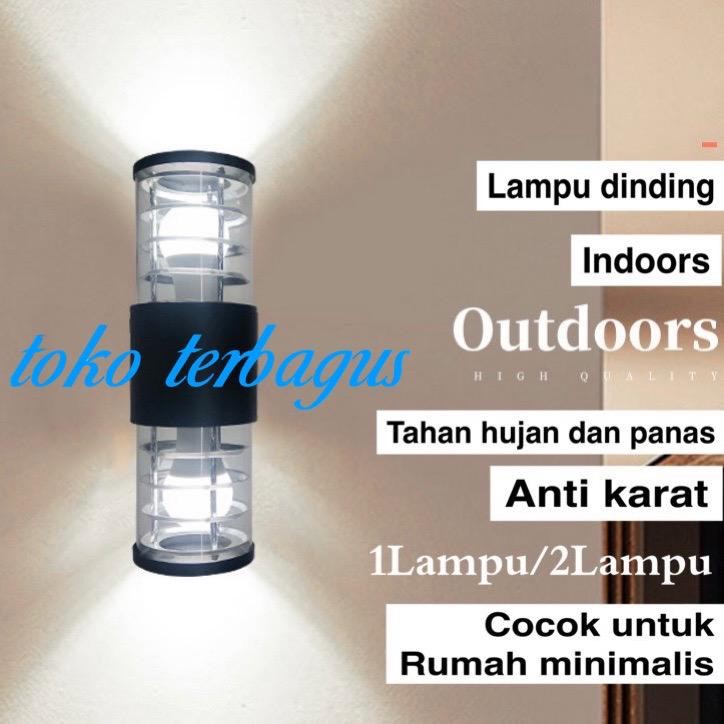 Lampu Hias Taman Teras Pilar Dinding Tempel Dekorasi Outdoor Garden Park Wall Light Lamp Decoration Dekor Decor