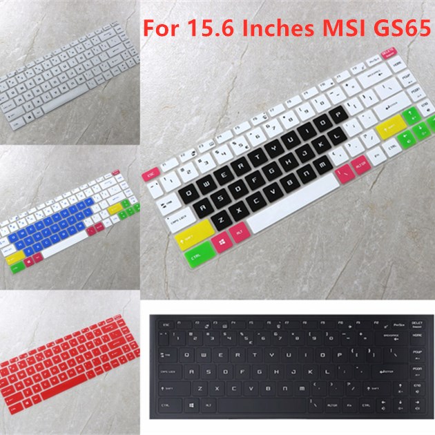 For 15.6 Inches MSI GS65 I7 Soft Ultra-thin Silicone Laptop Keyboard Cover Protector